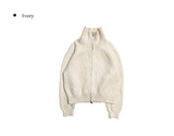 [Wool] Songsong Collar Two-Way Zip-Up Cardigan