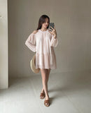 Keron Chiffon Off Shoulder Mini One Piece