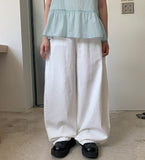 Sofyu Balloon Wide Cotton Pants