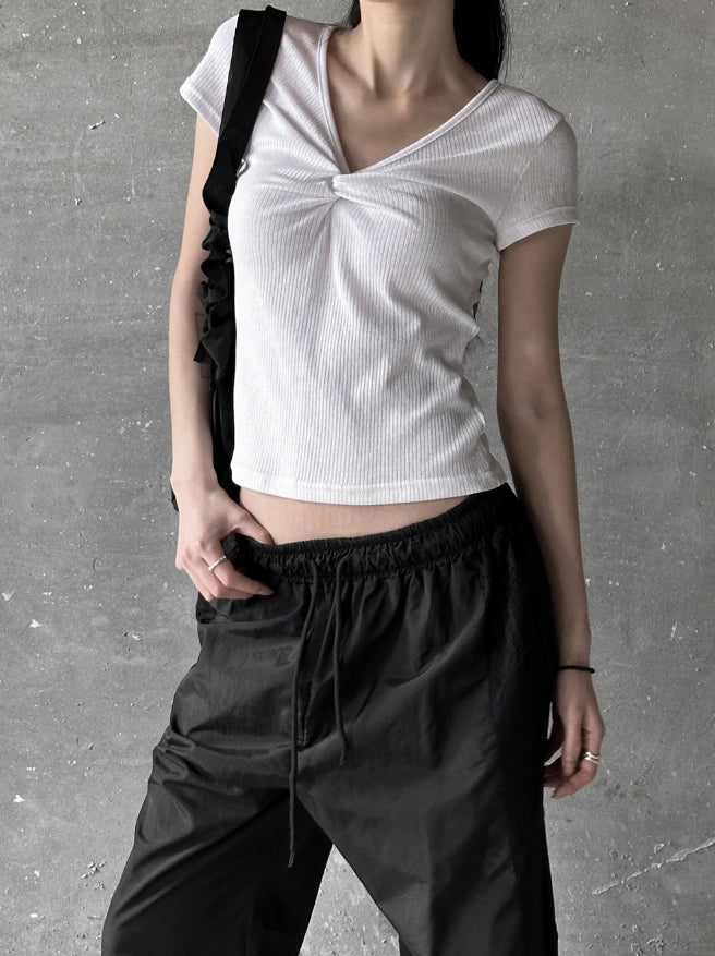 【mnem】Rex lace nylon pants mnem(ムネム) - レックスレースナイロンパンツ / Rex lace nylon
