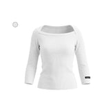 [ EEUN MADE ] Soft Boat Neck Sleeve Three Quarter