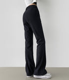Corduroy Brushed Long Bootcut Banding Pants