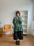 [unisex] Whiyo Keyring Raw Denim Banding Bermuda Pants