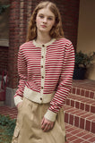 Stripe Crop Cardigan