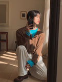 Leaf Crop Knit Cardigan