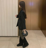 Belt Strap Short Coat