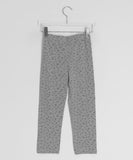 Neo Flower Button Three Quarter Leggings Pants