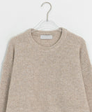 [Unisex] Furund Cashmere Warmer Round Long Sleeve Knit