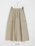 Shabaka Banding Deering Nylon Cargo Long Skirt