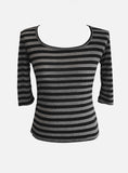Anna Stripe Short Sleeve Tee