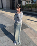 Rare Denim Washing Wide Pants