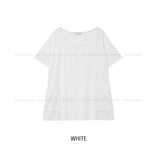 Ribe Shirred Boat Neck Pocket Short Sleeve
