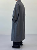 Urban oversize long balmacan coat