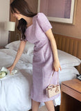 Clary Tweed Puff H-Line One Piece