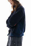 Shearling boucle zip-up blouson