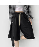 Folding Cut Snap Knee Length Bermuda Shorts