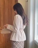 Lumi Belt Collar Puff Short Padded Jacket