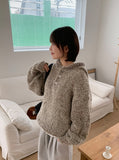 [unisex] Kiroi Bokashi Over Hood Knit