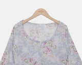 Lewell Flower Three Quarter T-shirt