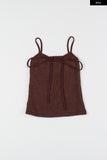 Winter string halter knit top