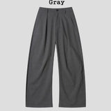 Column Deep Pintuck Wide Slacks