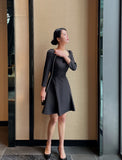Beike Square Neck Belt One Piece
