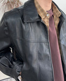 Mayden Crop Leather Jacket