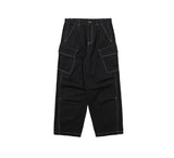 WIDE COTTON CARGO PANTS