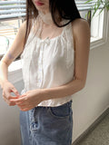 Dreamer Summer See-Through Punching Embroidered Scarf