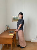 Mameli Check Crop Short Sleeve Shirt