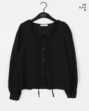 Kirvin guest look button strap-lined blouse