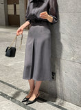 Charlotte See-Through Collar Three Quarter Blouse