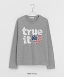 Mivens Printing Round Long Sleeve Tee
