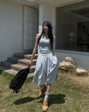 track wide Bermuda sweatpants