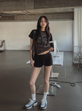 Memory Raglan Semi Crop Tee
