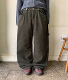 Tokoda Corduroy Brushed Patch Adjust Cargo Pants