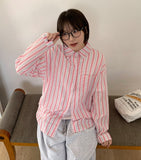 Tokoko Vintage Color Stripe Shirt