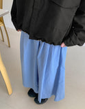 Shoniku banding pin tuck long skirt