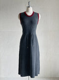 Madeu Color Matching Cardigan Rib Knit One Piece Set