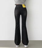 Washing Lycra Banding Span Bootcut Denim Pants