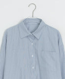 Merlin Overfit Pocket Stripe Shirt