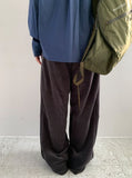 Titz Fleece Slit Banding Wide Pants