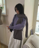 Eton Pintuck Warmer Two Way Polar Knit Zip-up