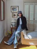 Builder Stripe Carpenter Denim Pants