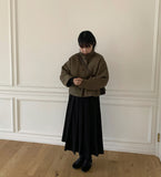 Polko Quilted Check Short Jacket - Wool 50