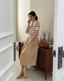 Byville Pintuck Pleated Long Skirt
