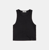 Double mesh layered sleeveless top