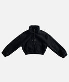Moko Crop Fluffy Zip-up