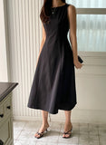 LeBlanc Pintuck Sleeveless Strap One Piece
