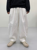 Unisex basic cotton tapered pants